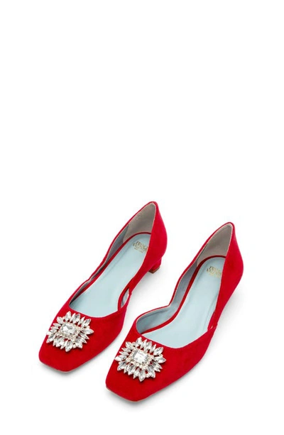 Frances Valentine Mccall D'orsay Pump In Red