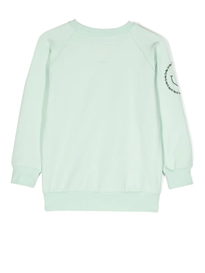 Shop Wauw Capow By Bangbang Optimists Long-sleeve Sweatshirt In Green