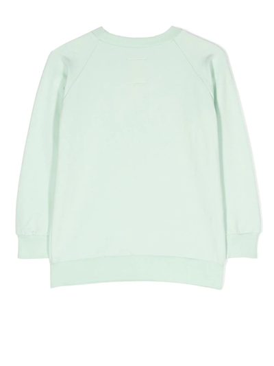 Wauw Capow By Bangbang Badger Crew Neck Sweatshirt In Grün