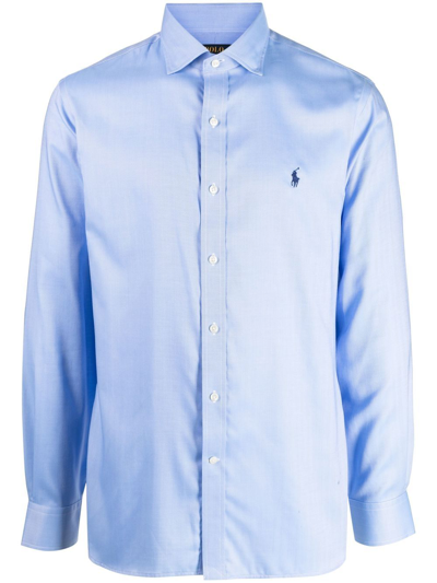 Polo Ralph Lauren Logo-embroidered Shirt In Blau