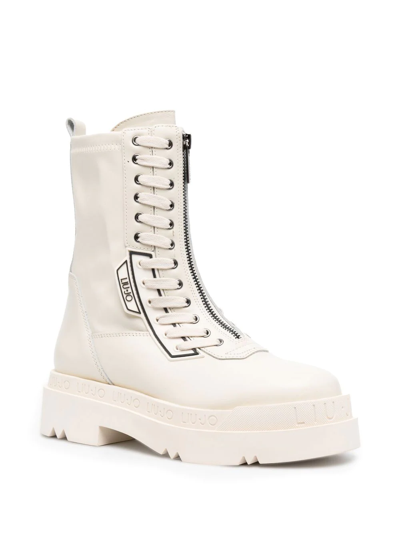 Liu •jo Love 22 Ankle-boots In Nude