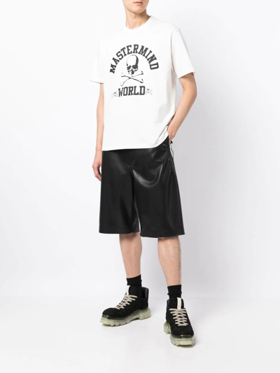Mastermind Japan Logo-print Short-sleeved T-shirt In Weiss