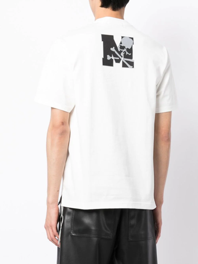 Mastermind Japan Logo-print Short-sleeved T-shirt In Weiss