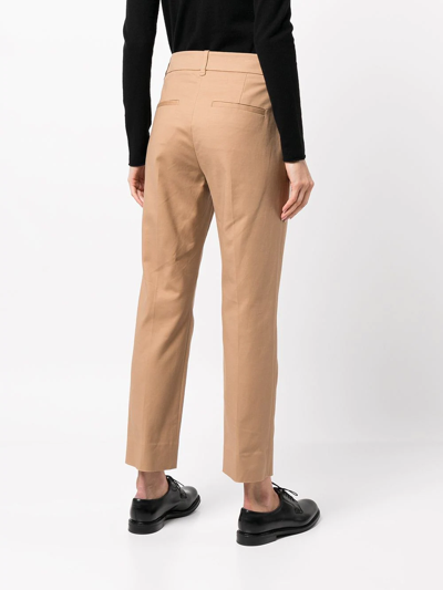 Vince Slim-fit Cigarette Trousers In Nude