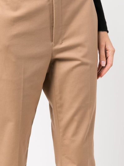 Vince Slim-fit Cigarette Trousers In Nude