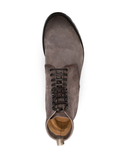 Shop Officine Creative Lace-up Ankle-length Boots In Grau