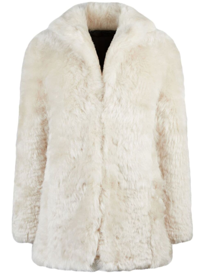Rta Kate Faux-fur Coat In White
