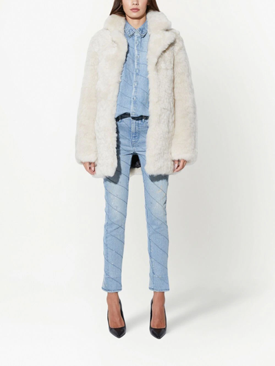 Rta Kate Faux-fur Coat In White