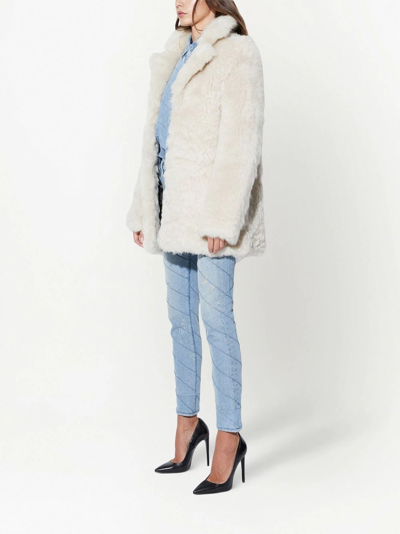 Rta Kate Faux-fur Coat In White