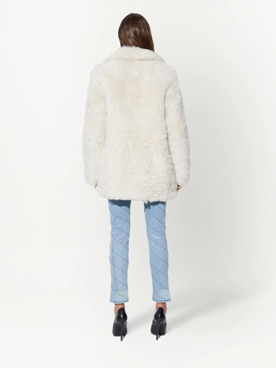 Rta Kate Faux-fur Coat In White