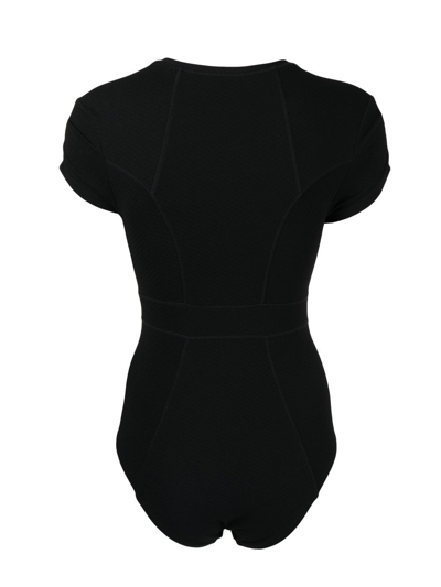 Shop Duskii Cap-sleeve Spring Suit In Black