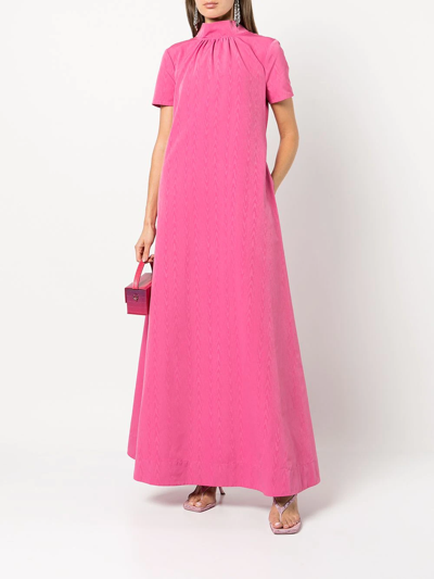 Shop Staud Ilana Maxi Dress In Rosa
