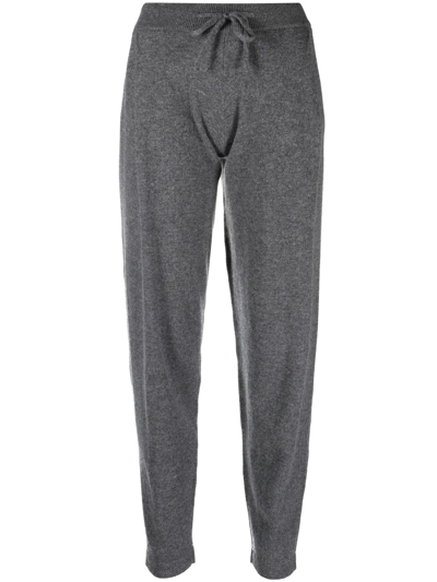 Lisa Yang Tapered-leg Cashmere Trousers In Grau