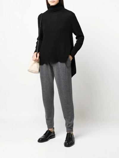 Lisa Yang Tapered-leg Cashmere Trousers In Grau