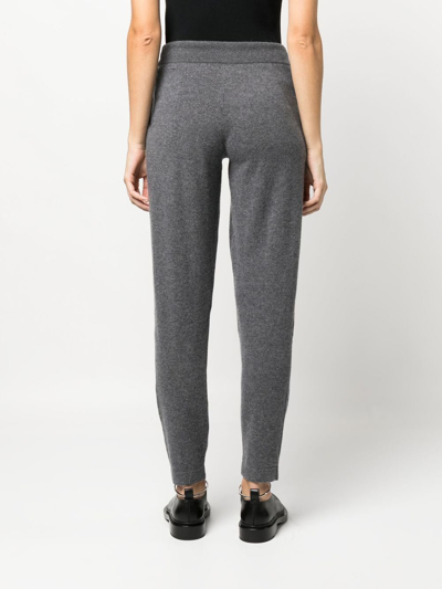 Lisa Yang Tapered-leg Cashmere Trousers In Grau