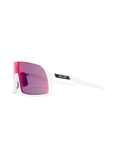 Oakley Sutro Shield Sunglasses In Weiss