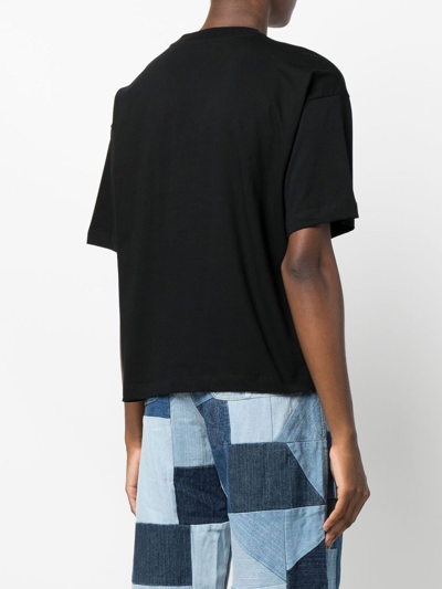 Carhartt Logo-embroidered Oversize T-shirt In Schwarz