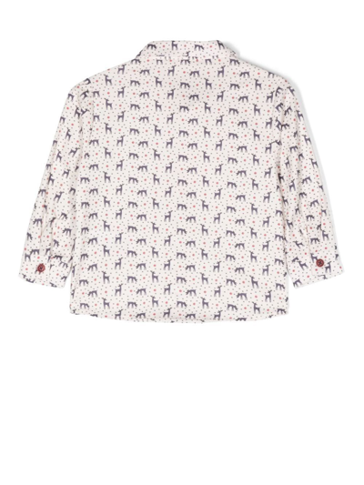 Shop Paz Rodriguez Graphic-print Long-sleeve Shirt In Nude