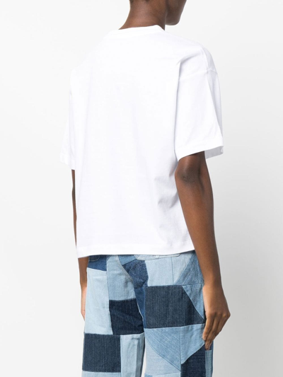 Carhartt Logo-embroidered Oversize T-shirt In Weiss
