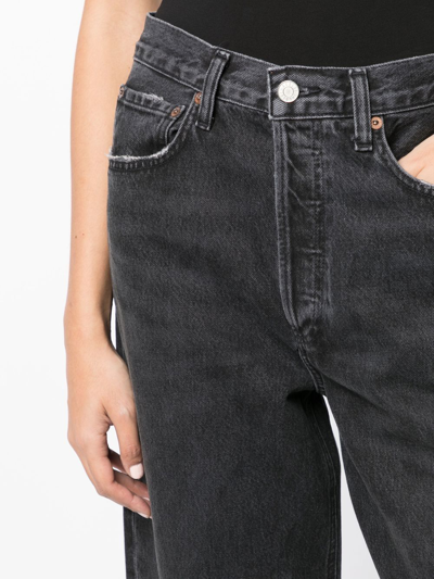 Agolde Low Slung Baggy Jeans In Schwarz