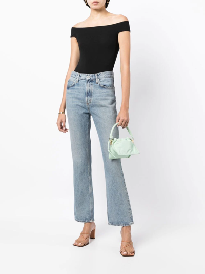 Shop Agolde High-rise Bootcut Jeans In Blau