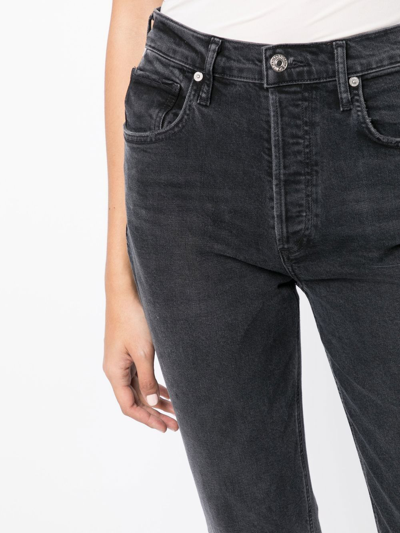 Shop Citizens Of Humanity High-waisted Bootcut Jeans In Schwarz