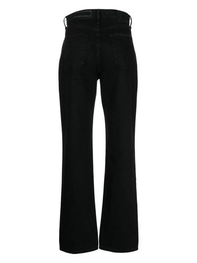 Rag & Bone High-rise Bootcut Jeans In Schwarz