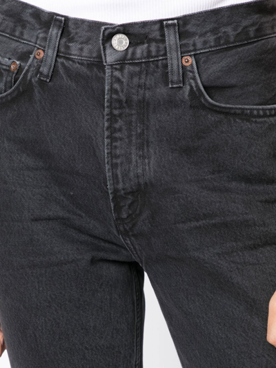 Shop Agolde High Rise Bootcut Jeans In Schwarz