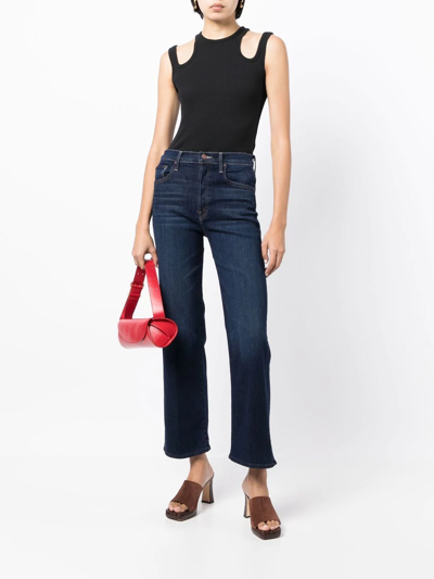 Shop Mother High-rise Bootcut Jeans In Blau