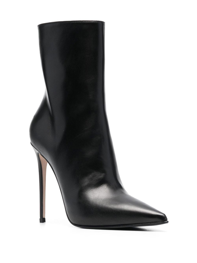 Shop Le Silla Eva 120mm Ankle Boots In Schwarz