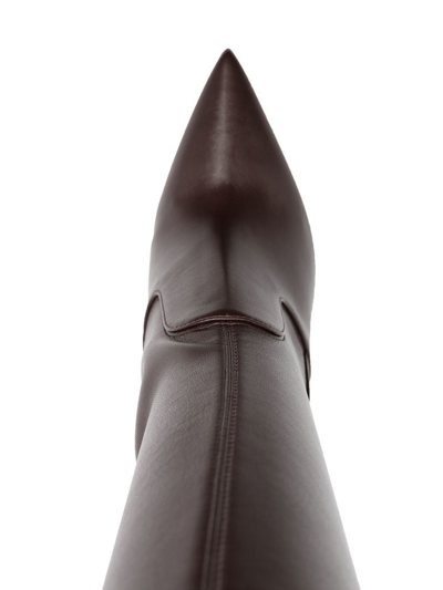 Shop Le Silla Eva 115mm Thigh-high Boots In Braun