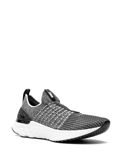 Nike React Phantom Run Flyknit 2 Running Shoe In Black