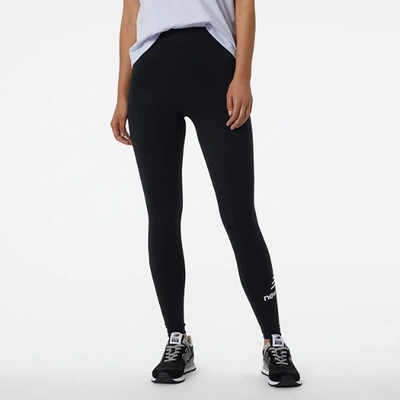 New Balance Women\'s Nb Essentials Stacked Legging In Black | ModeSens