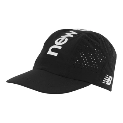 Shop New Balance Unisex Linear Nb Running Hat In Black