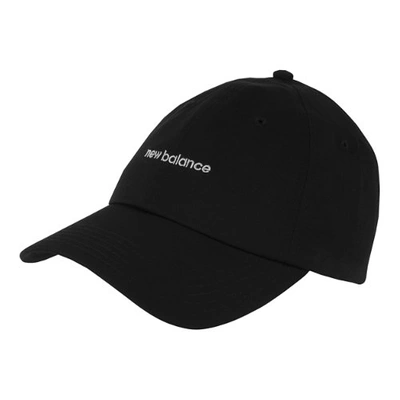 Shop New Balance Unisex 6 Panel Linear Logo Hat In Black