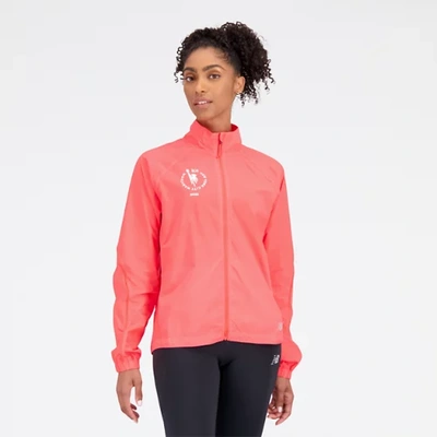 New Balance Women's Nyc Marathon Impact Run Light Pack Jacket In Red |  ModeSens