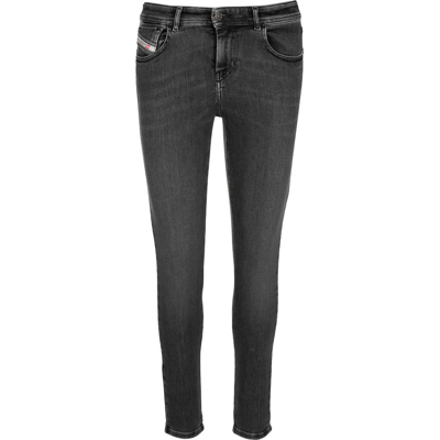 Shop Diesel 2017 Slandy Skinny Jeans In Black