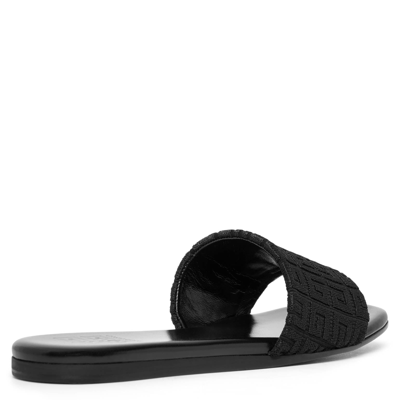 Shop Givenchy 4g Black Monogram Flat Sandals