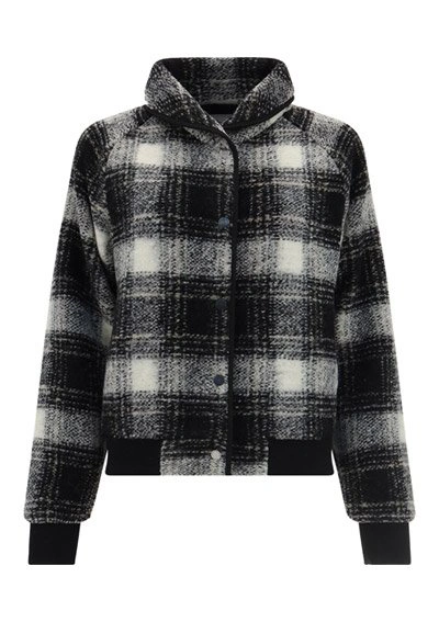 Shop Woolrich Gentry Check Bomber Jacket In Multi