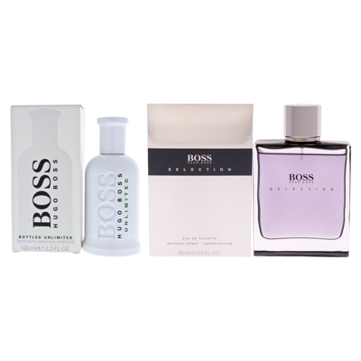 Hugo Boss Boss Bottled Unlimited And Boss Selection Kit By For Men - 2 Pc  Kit 3.3 oz Edt Spray, 3 oz In Purple | ModeSens