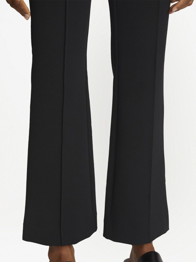 Proenza Schouler White Label Bi-stretch Crepe Flared Pants In Black