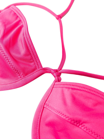 Shop Jacquemus Le Haut De Maillot Signature Bikini Top In Pink