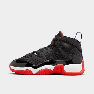 Shop Nike Jordan Big Kids' Jordan Jumpman Two Trey Basketball Shoes In Black/true Red/dark Concord/white