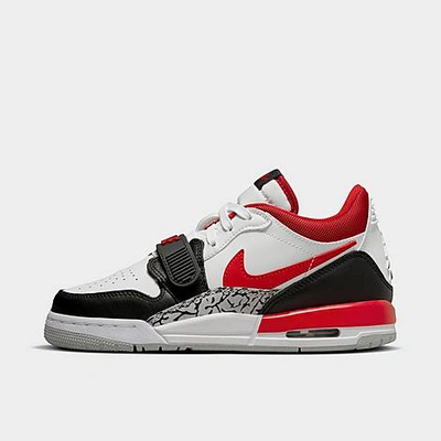 Shop Nike Jordan Boys' Big Kids' Jordan Legacy 312 Low Off-court Shoes In White/fire Red/black/wolf Grey