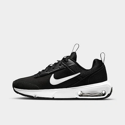 Shop Nike Big Kids' Air Max Intrlk Lite Casual Shoes In Black/white/anthracite/wolf Grey