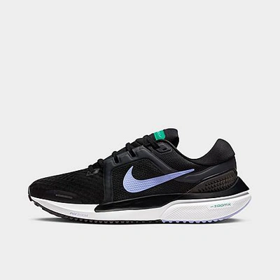 Shop Nike Women's Vomero 16 Running Shoes In Black/light Thistle/off Noir/neptune Green/white