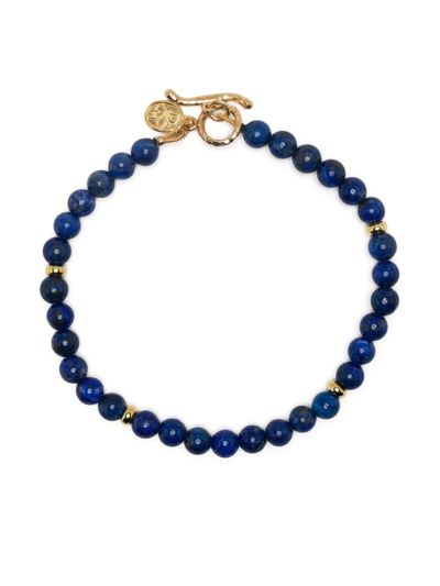 Shop Dower & Hall Disco Balls T-bar Fastening Bracelet In Blue