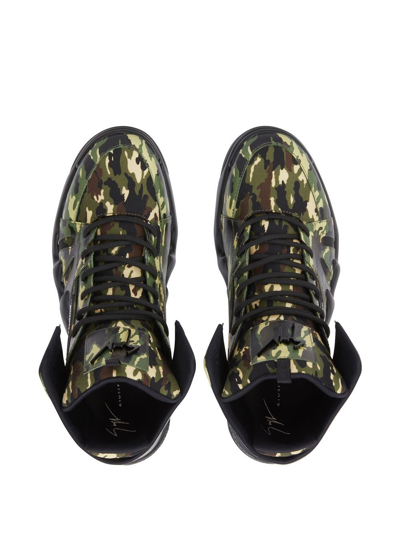 Giuseppe Zanotti Men's Spotty Talon High Top Sneakers In Green