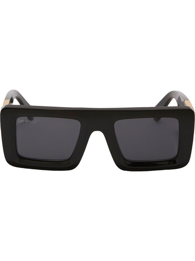 Shop Off-white Arrows-motif Tinted Sunglasses In Black