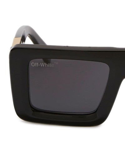 Off-white Arrows-motif Tinted Sunglasses In Black